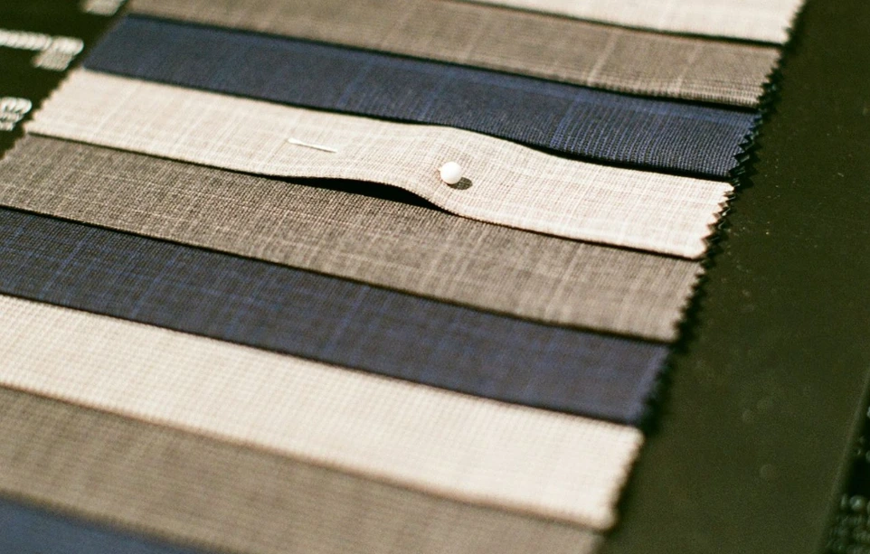 a close up of a piece of cloth on a table